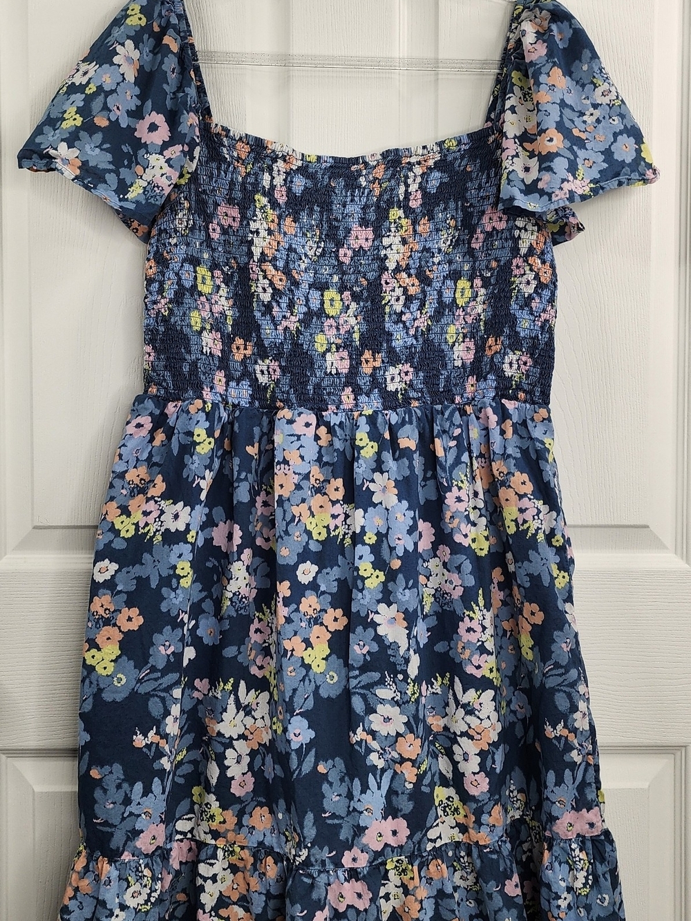 GAP Floral Smocked Mini/Midi Dress – Size XL